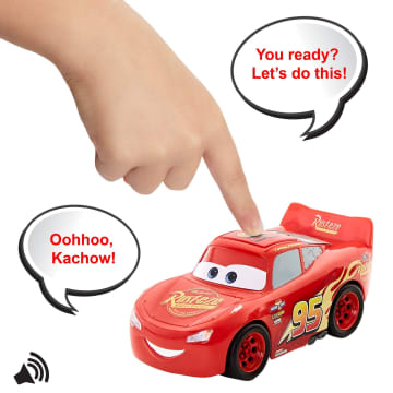 Disney And Pixar Cars Track Talkers Lightning Mcqueen Talking Toy Car, 5.5 Inch Collectible - Imagen 2 de 6