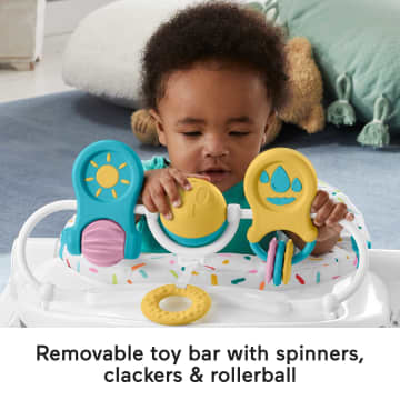 Fisher-Pricedeluxesit-Me-Up Floor Seat Portable Baby Chair With Toy Bar, Rainbow Sprinkles