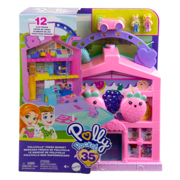 Polly Pocket Dolls & Playset, Food Toy With Micro Dolls And Accessories, Pollyville Fresh Market - Image 6 of 6