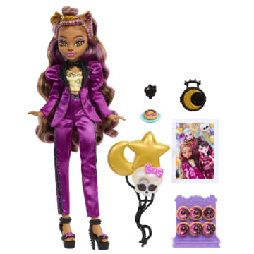 Monster High Clawdeen Wolf Doll in Monster Ball Party Fashion With Accessories - Imagen 3 de 6
