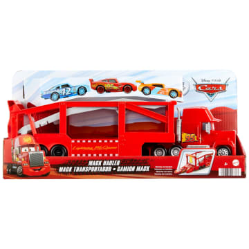 Disney And Pixar Cars Mack Hauler Truck With Ramp, 13-Inch 12-Car Carrier