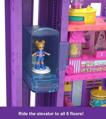 Polly Pocket Dolls And Playset With Toy Car And Accessories, MEGA Mall