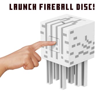 Minecraft Toys, Fireball Ghast Action Figure With 10 Shooting Discs