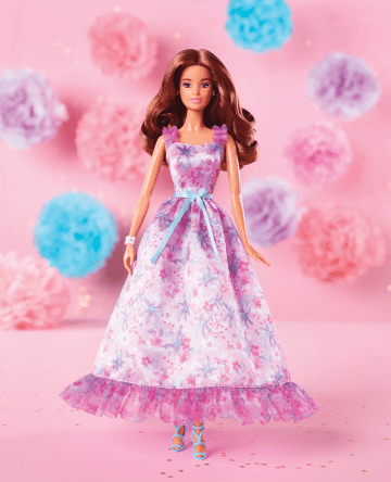 Barbie Signature Birthday Wishes Collectible Doll in Lilac Dress With Giftable Packaging - Imagen 2 de 6