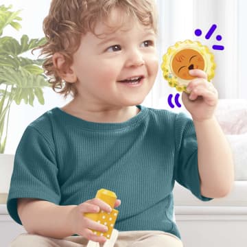 MEGA BLOKS Fisher-Price Sensory Toy Blocks Rock N Rattle Safari (15 Pieces) For Toddler