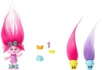 Dreamworks Trolls Band Together Petite Poupée Hair Pops Poppy - Imagen 5 de 6