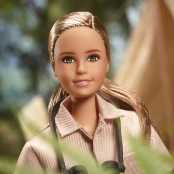 Dr. Jane Goodall Barbie inspiring Women Doll With Accessories & Doll Stand