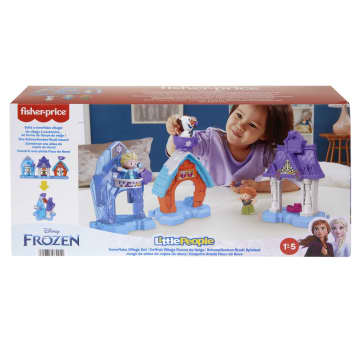 Disney Frozen Snowflake Village Little People Toddler Playset With Anna Elsa & Olaf Figures