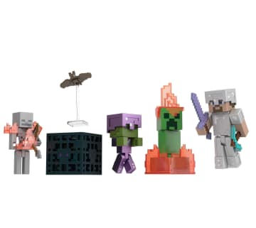 Minecraft Toys | Action Figure Story Pack | Cave Conflict