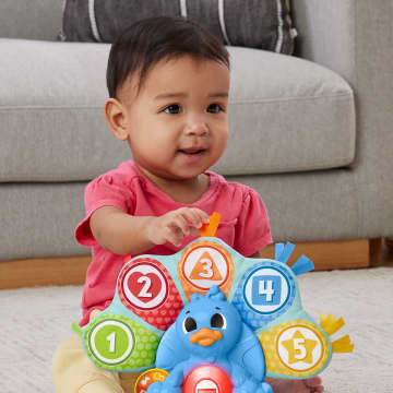 Fisher-Price Linkimals Brinquedo para Bebês Pavão Penas Coloridas