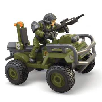 MEGA Halo Fleetcom Mongoose Vehicle Building Kit With Micro Action Figure (79 Pieces)