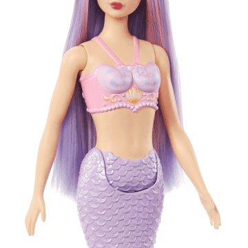 Barbie Fantasía Muñeca Sirena Cabello Lila