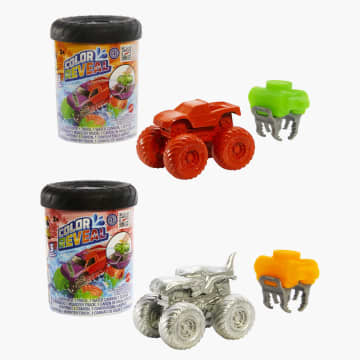 Hot Wheels Monster Trucks Color Reveal 2-Pack, For Kids 3 Years Old & Up