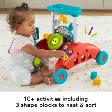 Fisher-Price 2-Sided Steady Speed Walker, Car-themed Baby Learning Toy