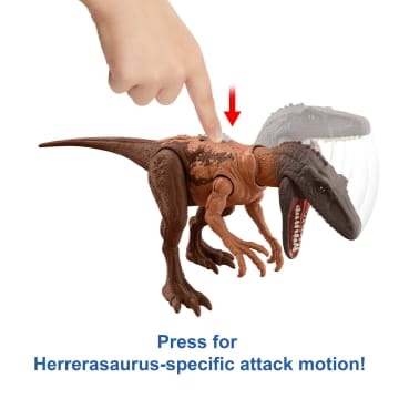 Jurassic World Strike Attack Dinosaur Action Figure Toys With Single Strike Action, Movable Joints - Image 2 of 4