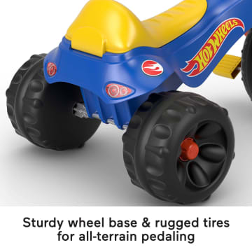 Fisher-Price Hot Wheels Tough Trike Toddler Tricycle With Handlebar Grips