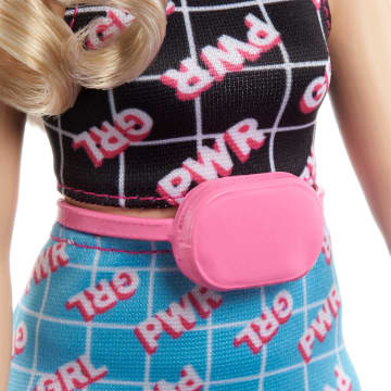 Barbie Fashionista Muñeca Vestido con Estampado Girl Power - Imagen 3 de 6