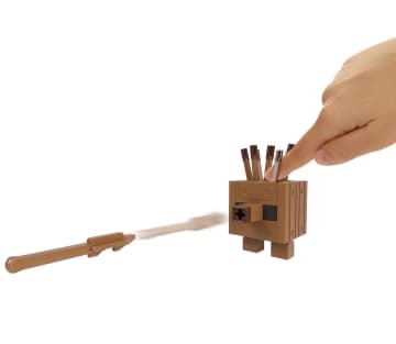 Minecraft Legends Figura de Brinquedo Fidget Golem de Madeira de 3.25"