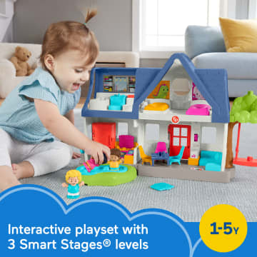 Fisher-Price Little People Friends Together Play House Toddler Learning Playset, 10 Pieces