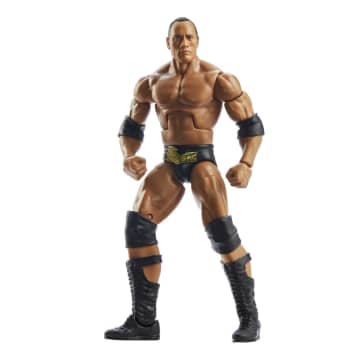 WWE Elite Action Figure Wrestlemania the Rock With Build-A-Figure