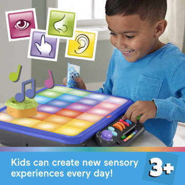 Fisher-Price Sensory Bright Light Station, Electronic Learning Activity Table For Preschool Sensory Play - Image 2 of 6