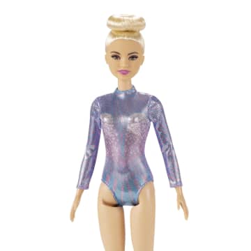 Barbie Rhythmic Gymnast Blonde Doll (12-In/30.40-Cm), Leotard & Accessories
