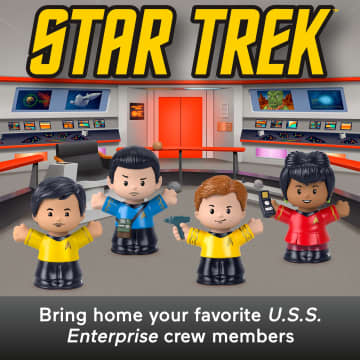 Little People Collector Star Trek Special Edition Set For Fans, 4 Figures in Gift Package - Imagen 2 de 6