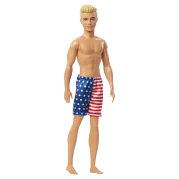 Barbie Flag Beach Ken Dark Blonde Doll