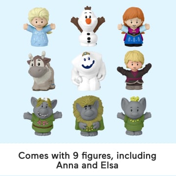 Disney Frozen Castle Playset With 9 Fisher-Price Little People Figures, Carry Along Castle Case