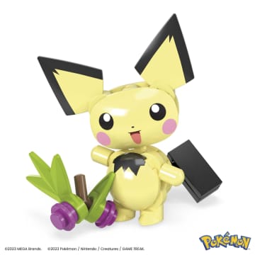 MEGA Pokémon Coffret La Cueillette de Pichu, 1 Figurine (84 Pièces) - Imagem 3 de 4