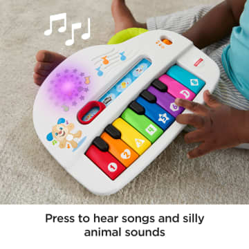 Fisher-Price Laugh & Learn Silly Sounds Light-Up Piano Interactive Toy For Baby & Toddler