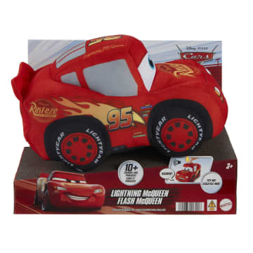 Disney And Pixar's Cars Lightning Mcqueen Talking Soft Plush 15 Sounds And Phrases