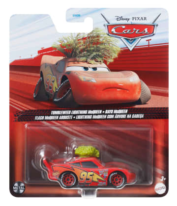Cars de Disney y Pixar Diecast Vehículo de Juguete Rayo McQueen Cabeza de Arbusto - Image 4 of 4