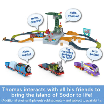 Thomas & Friends Talking Thomas Toy Train, Motorized Engine With Phrases & Sounds - Imagem 4 de 6