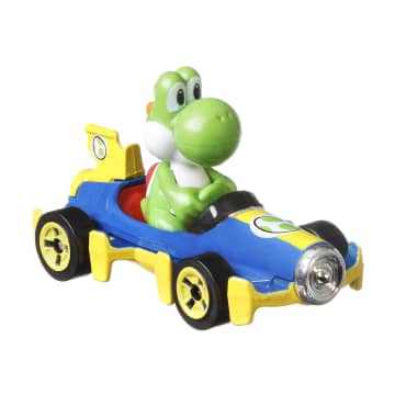 Hot Wheels Mario Kart Veículo de Brinquedo Yoshi Match - Image 1 of 4