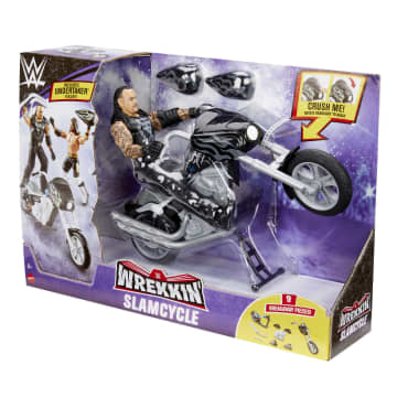 WWE Wrekkin Figurine Articulée et Véhicule Slamcycle