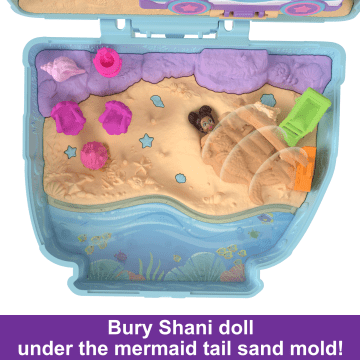 Polly Pocket Dolls And Playset, Travel Toys, Seaside Puppy Ride Compact - Image 4 of 6