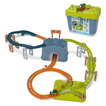 Thomas & Friends Toy Train Set, Percy’S Connect & Build Track Bucket, Preschool Toy - Imagem 1 de 6