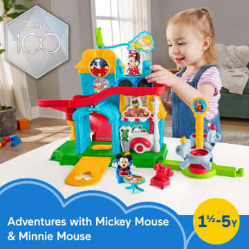 Fisher-Price Little People Toddler Toy, Disney Mickey & Friends Playset With Sounds, 6 Pieces