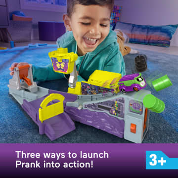 Fisher-Price DC Batwheels Playset With Car Ramp And Launcher, Legion Of Zoom Launching Hq