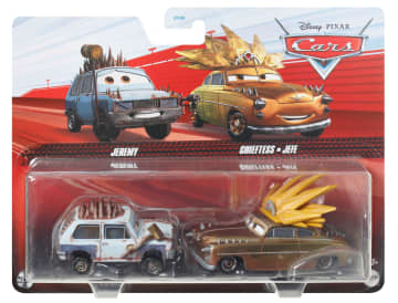 Carros da Disney e Pixar Diecast Veículo de Brinquedo Pacote de 2 Jeremy & Jefe - Imagen 6 de 6