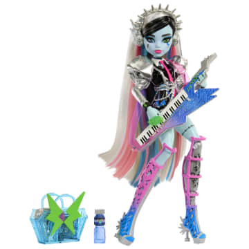 Monster High Doll, Amped Up Frankie Stein Rockstar With Instrument And Accessories - Imagen 2 de 6