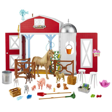 Barbie Sweet Orchard Farm Playset With Barn, 11 Animals, Working Features & 15 Accessories