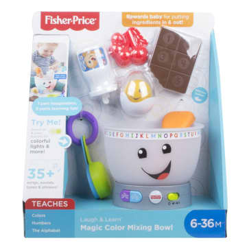 Fisher-Price Mixing Bowl Learning Toy With Lights Music And Pretend Food, Baby And Toddler Toy