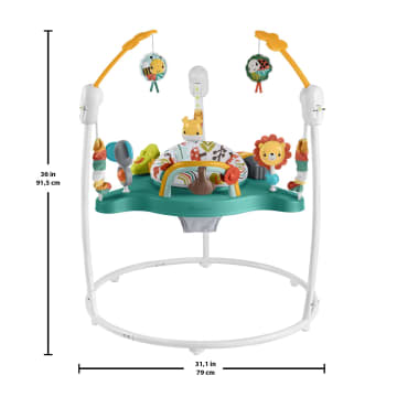 Fisher-Price Baby Bouncer Whimsical Forest Jumperoo Activity Center With Music And Lights