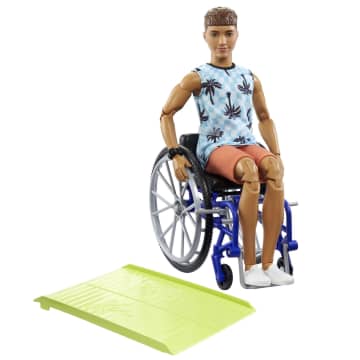 Ken Doll With Wheelchair & Ramp, Barbie Fashionistas, Brunette