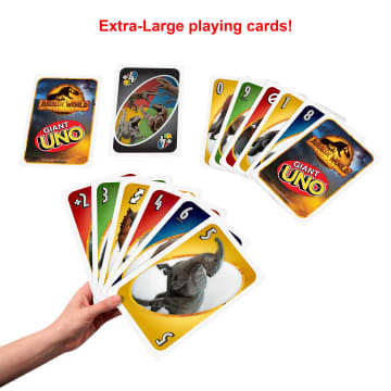 Giant UNO Jurassic World Dominion Card Game With Oversized Cards