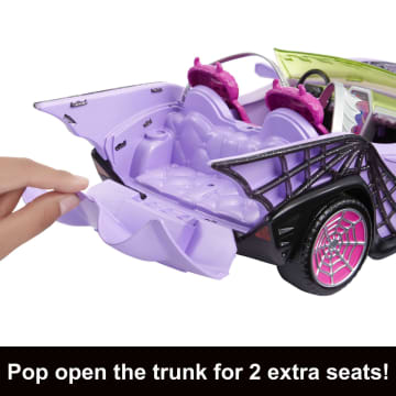 Monster High™ Toy Car, Ghoul Mobile™ With Pet and Cooler Accessories