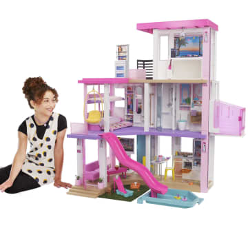 Barbie Dreamhouse Dollhouse With 75+ Accessories & Wheelchair Accessible Elevator, Lights, Sounds, Music