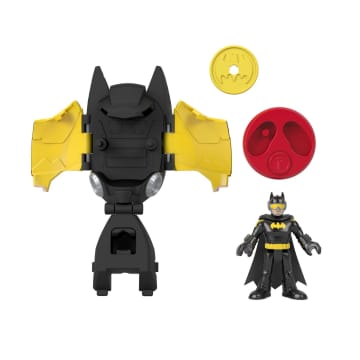 Imaginext DC Super Friends Figura de Acción Head Shifters Batman & Batwing - Imagem 5 de 6